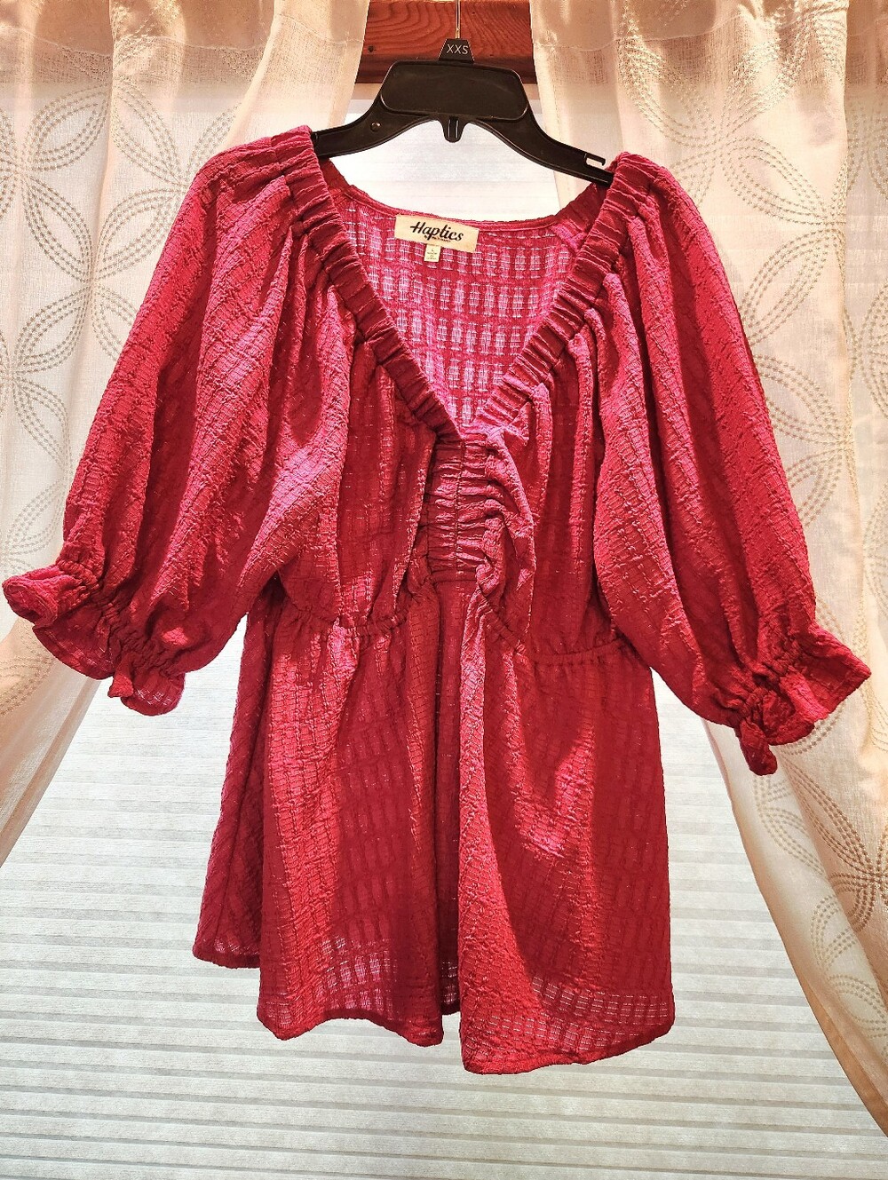 Dark Pink Boho Top L
